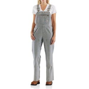 Carhartt Railroad Navy Stripe Denim Bib Overall